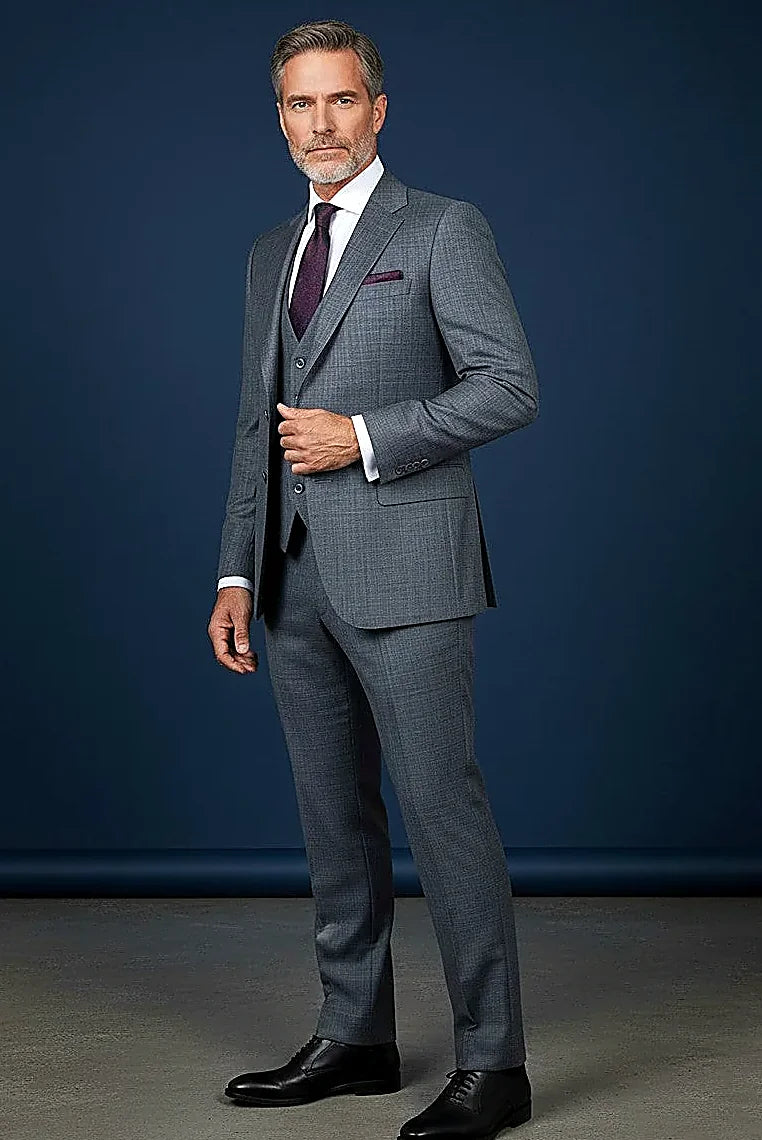 structured shoulders and clean-cut notch lapels