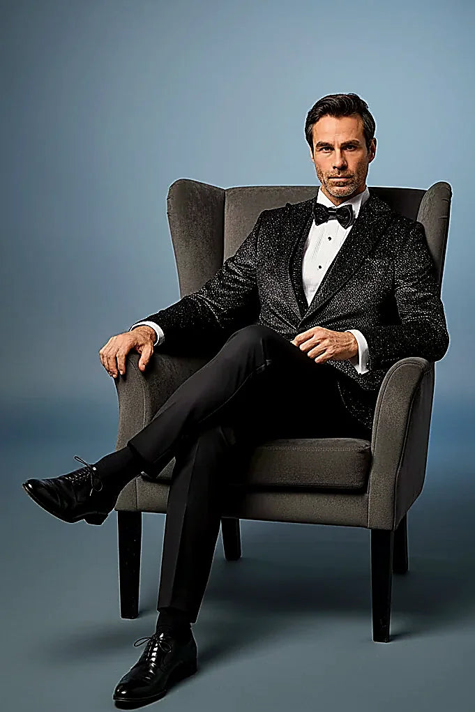 Black & Silver Shimmer Tuxedo