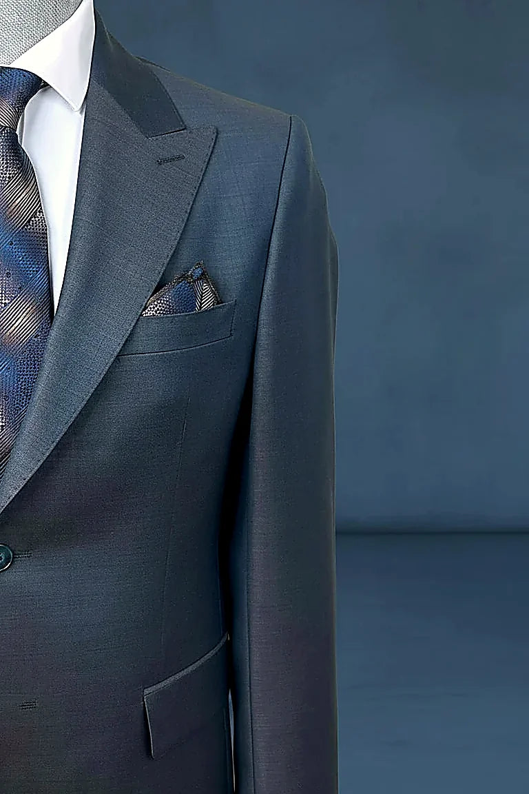Boston Premium Wool Two-Piece Suit – Tailored Luxury Formalwear
