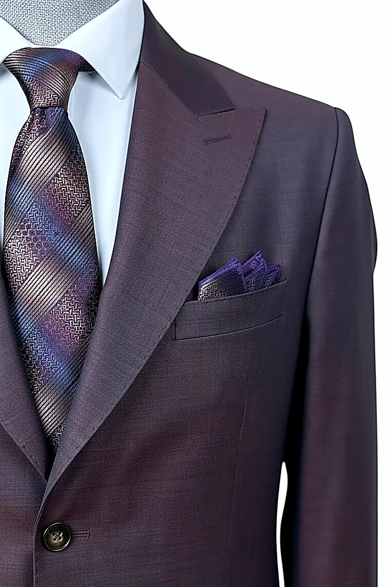 finest wool tailored into a clean two-piece silhouette