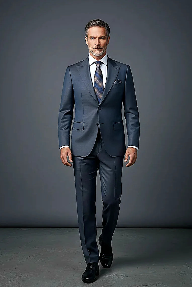 Boston Premium Wool Two-Piece Suit – Tailored Luxury Formalwear