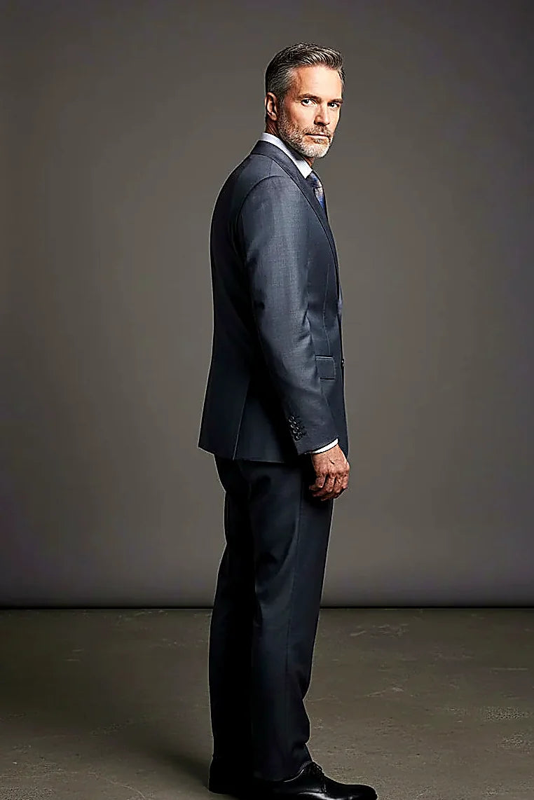 Boston Premium Wool Two-Piece Suit – Tailored Luxury Formalwear