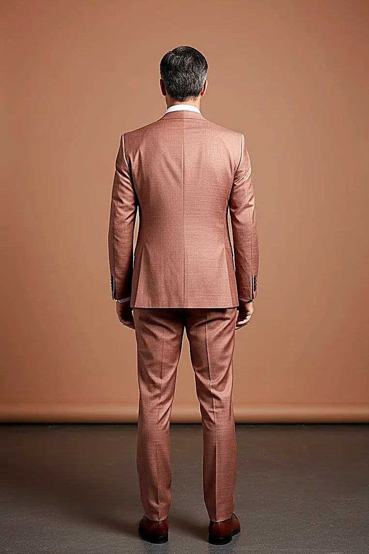 Burgundy Slim Fit 3-Piece Suit - Modern Tailored Formalwear