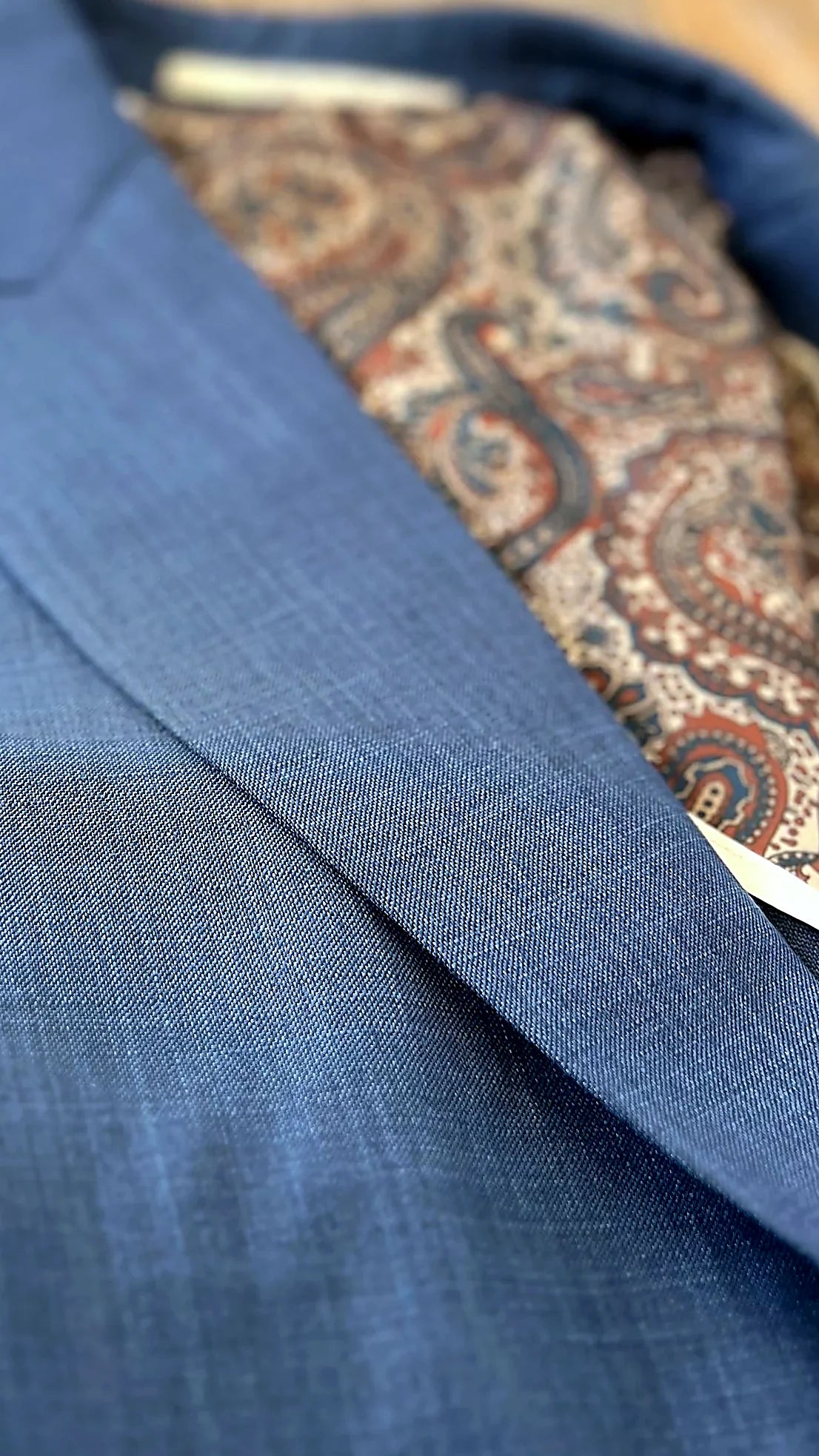 Classic Blue Textured Slim Fit Two-Piece Suit