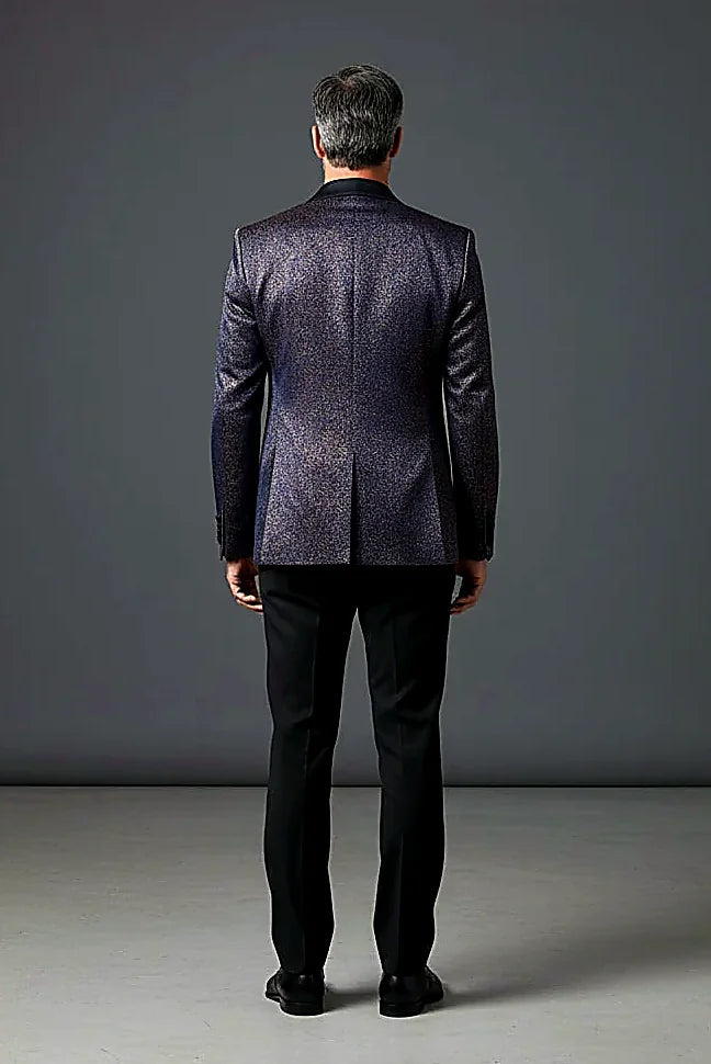 Exquisite Tuxedo Blazer with Jacquard Lining