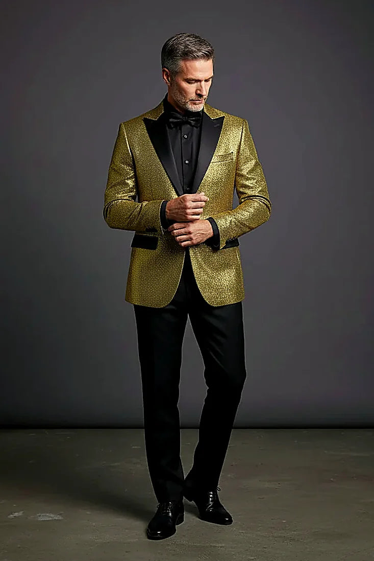luminous metallic gold with a refined sheen