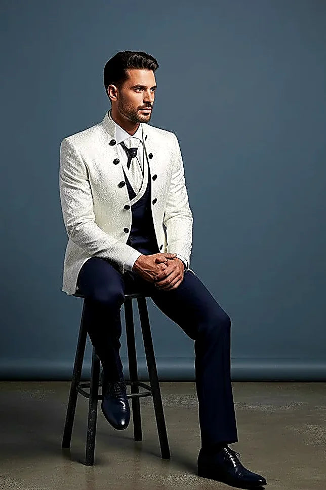 Jacquard Tuxedo – 3-Piece Statement Suit