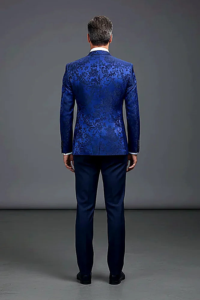 Jacquard Tuxedo – 3-Piece Statement Suit