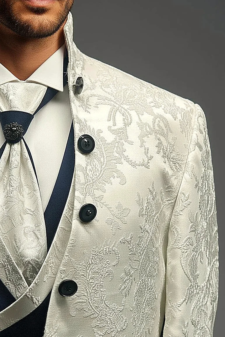 Jacquard Tuxedo – 3-Piece Statement Suit