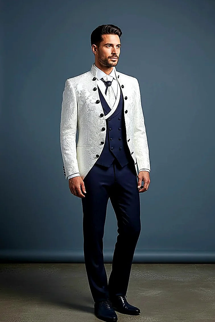 Jacquard Tuxedo – 3-Piece Statement Suit