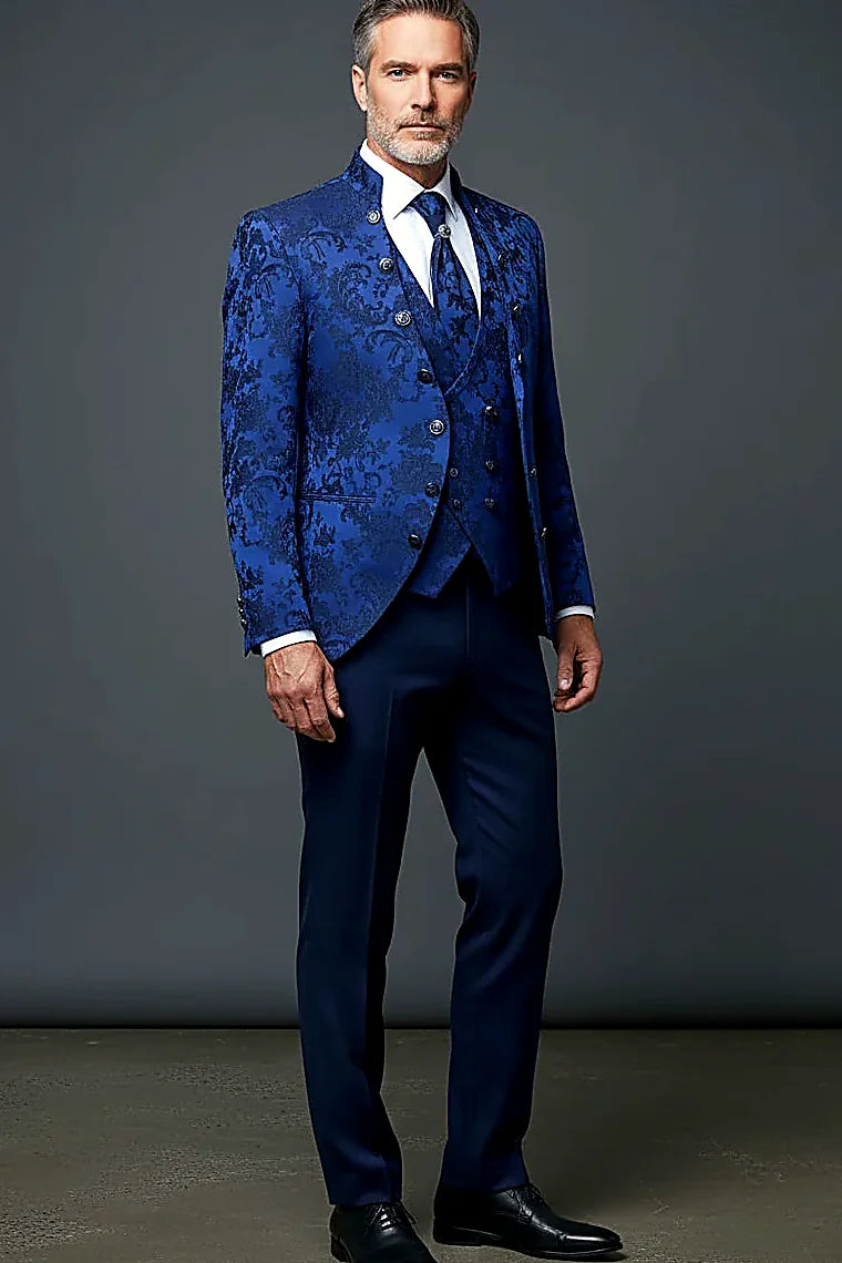 Jacquard Tuxedo – 3-Piece Statement Suit