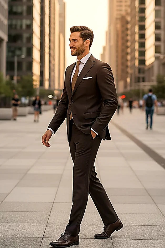 Masterclass modern luxury tailoring Wool Suit M7035