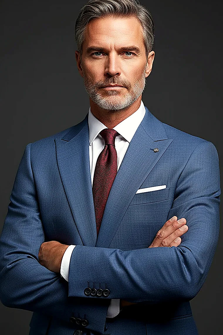 Masterclass modern luxury tailoring Wool Suit M7035