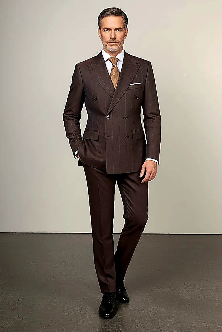 Milano Espresso Double-Breasted Suit