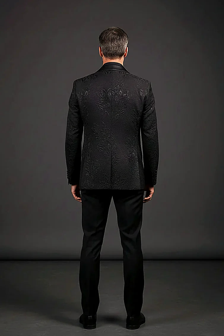 a distinctive pattern lifting classic black formalwear