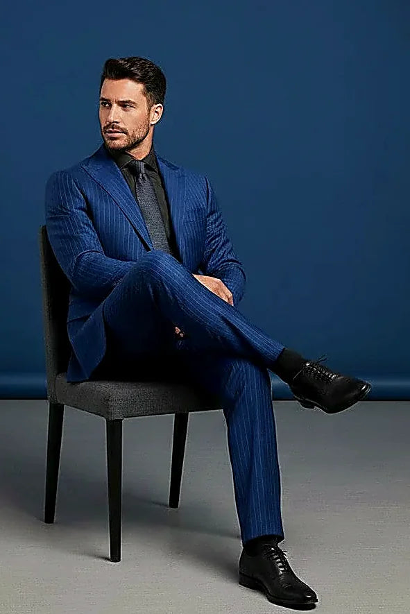 Pinstripe Wool Suit