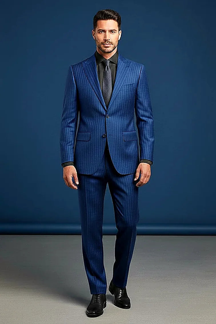 Pinstripe Wool Suit