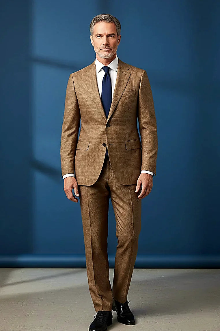 a distinctive micro-dot texture in a grey-blue colorway, on this grey-Blue Micro-Pattern Suit Blazer
