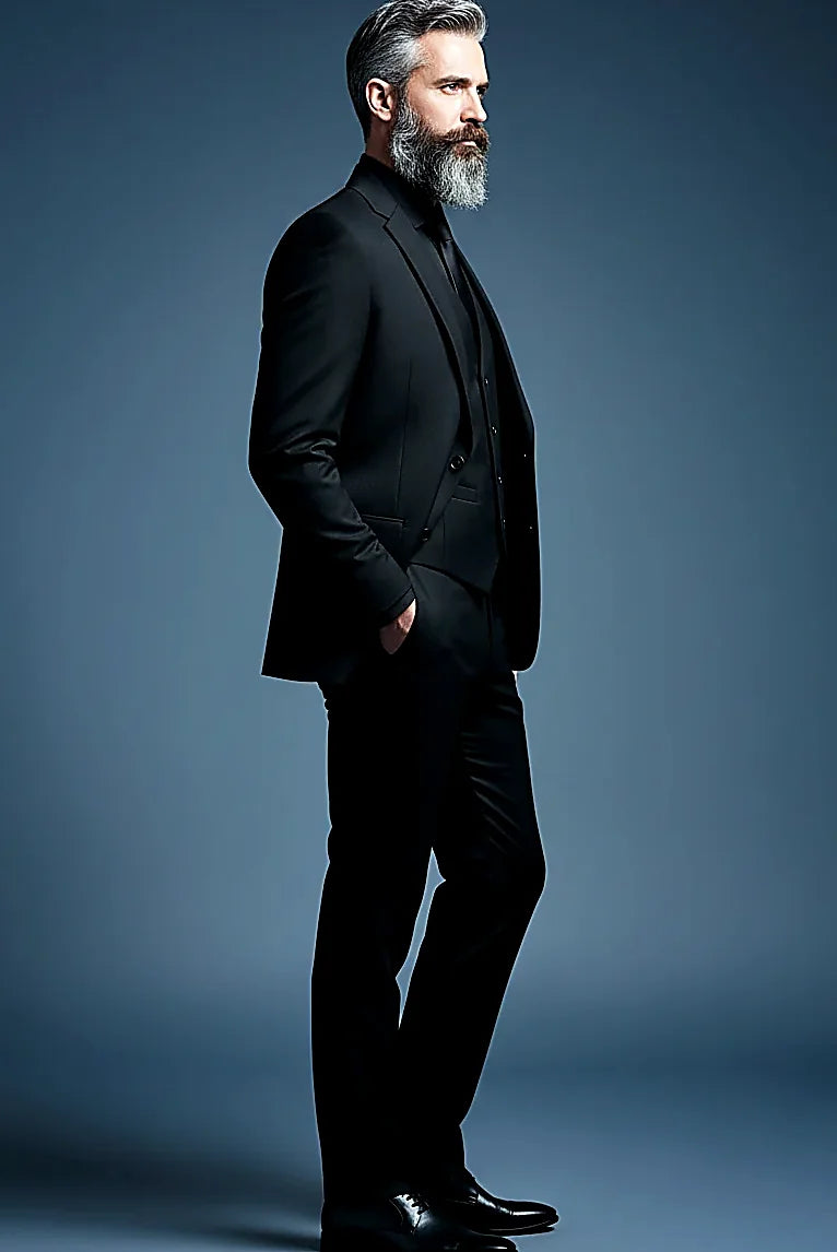 Slim Fit 3-Piece Suit | Jacket, Vest & Trousers