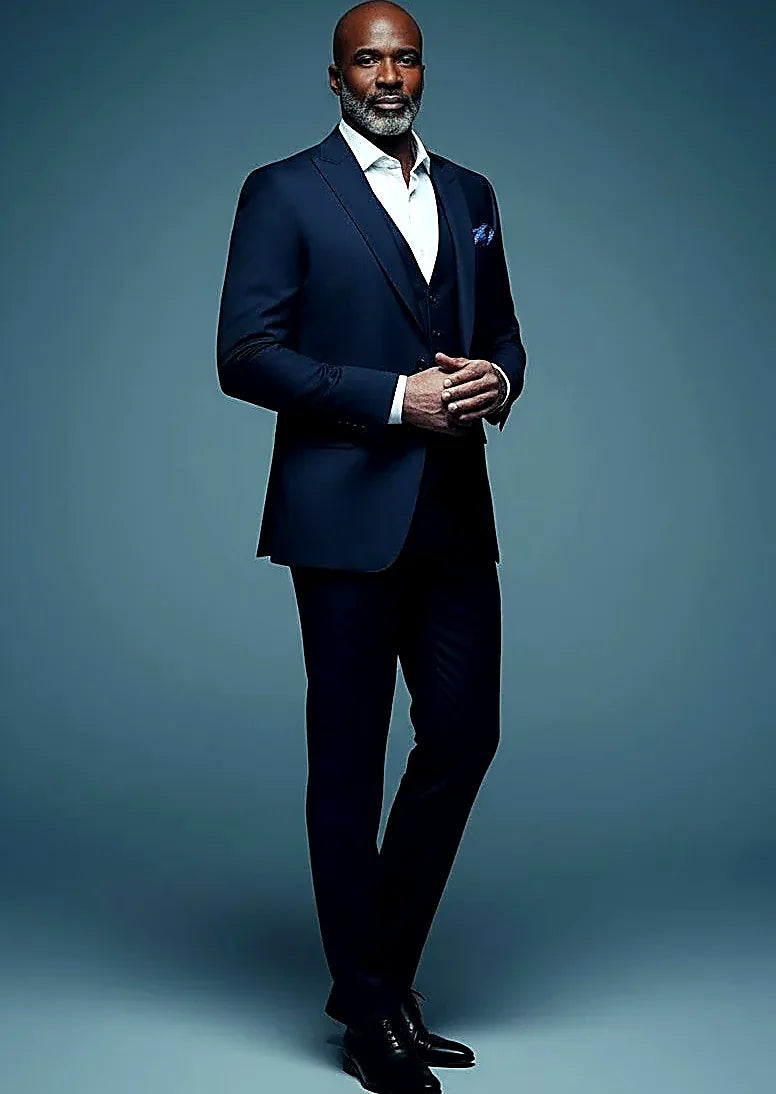 Slim Fit 3-Piece Suit | Jacket, Vest & Trousers