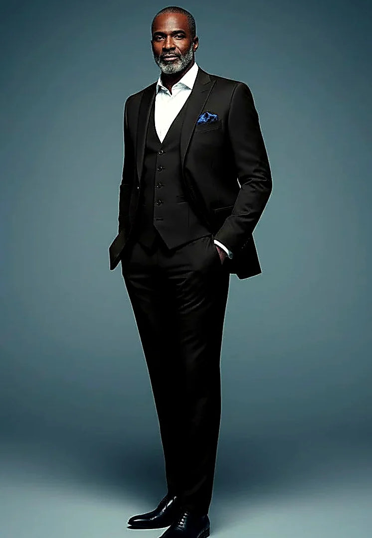 Slim Fit 3-Piece Suit | Jacket, Vest & Trousers