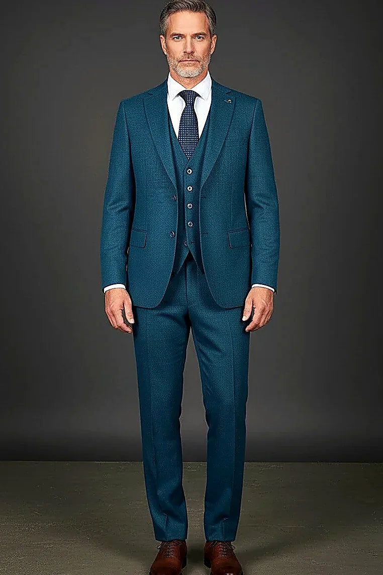 Three-Piece Dot Suit – Premium Tailored Menswear |