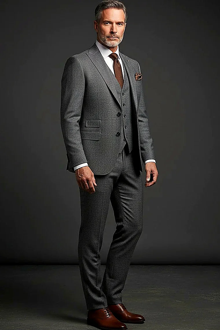 Three-Piece Dot Suit – Premium Tailored Menswear |