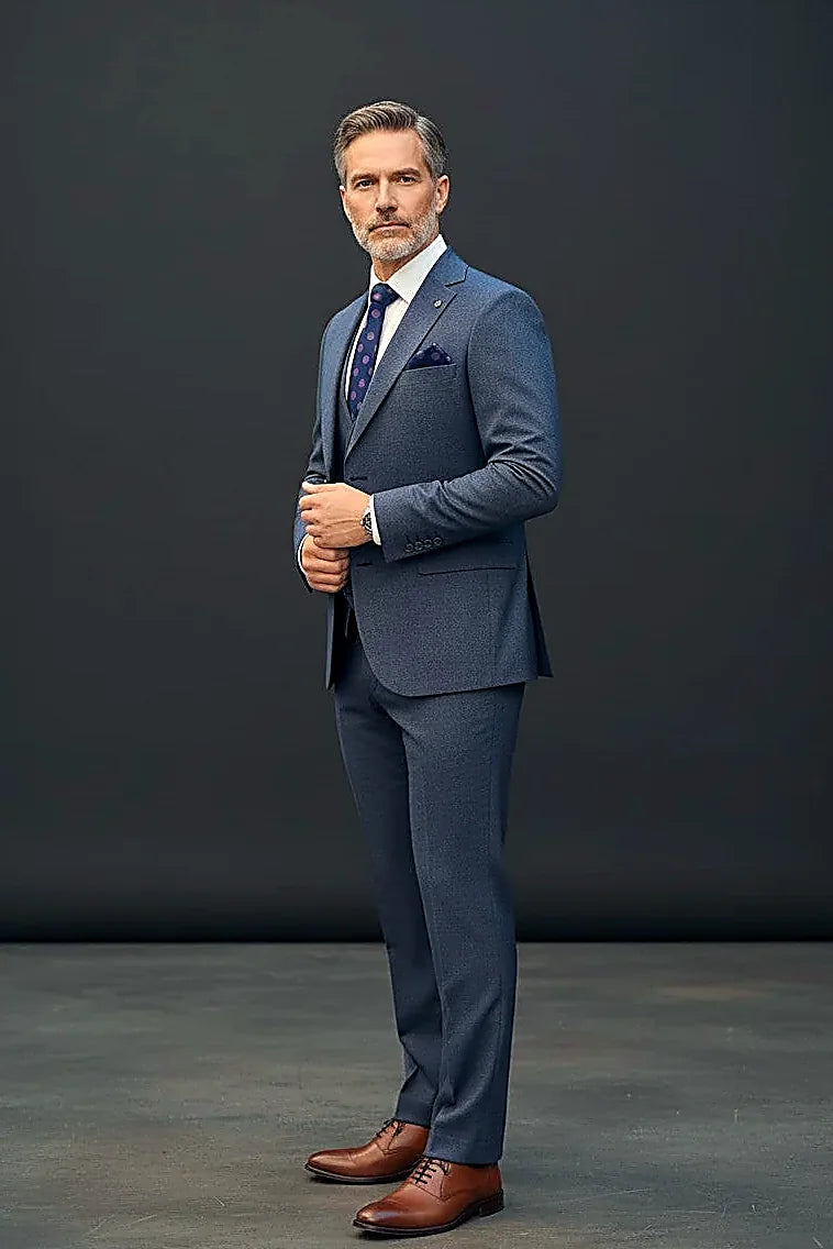 Three-Piece Dot Suit – Premium Tailored Menswear |