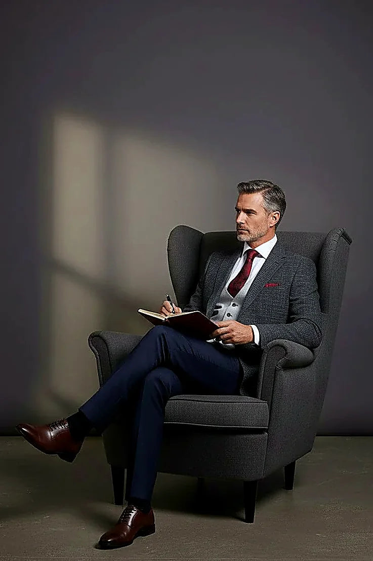 Three-Piece Tailored Suit | Premium Men's Suit |