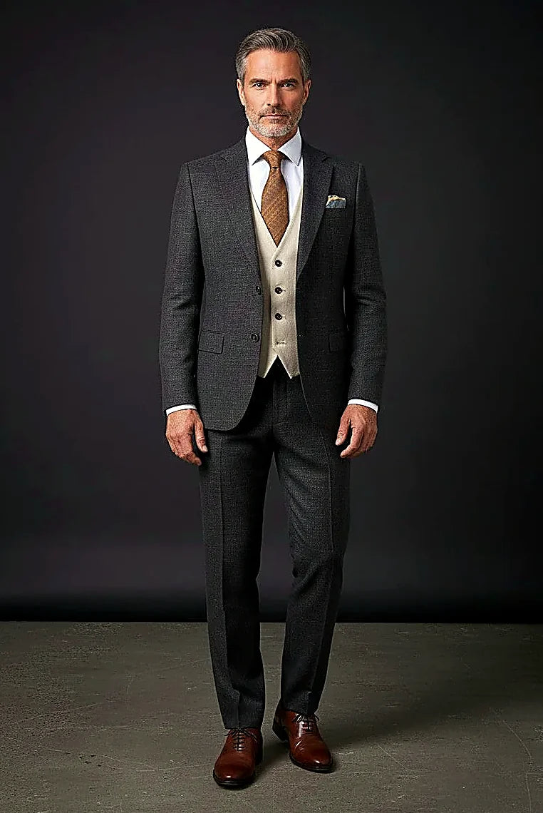 Three-Piece Tailored Suit | Premium Men's Suit |