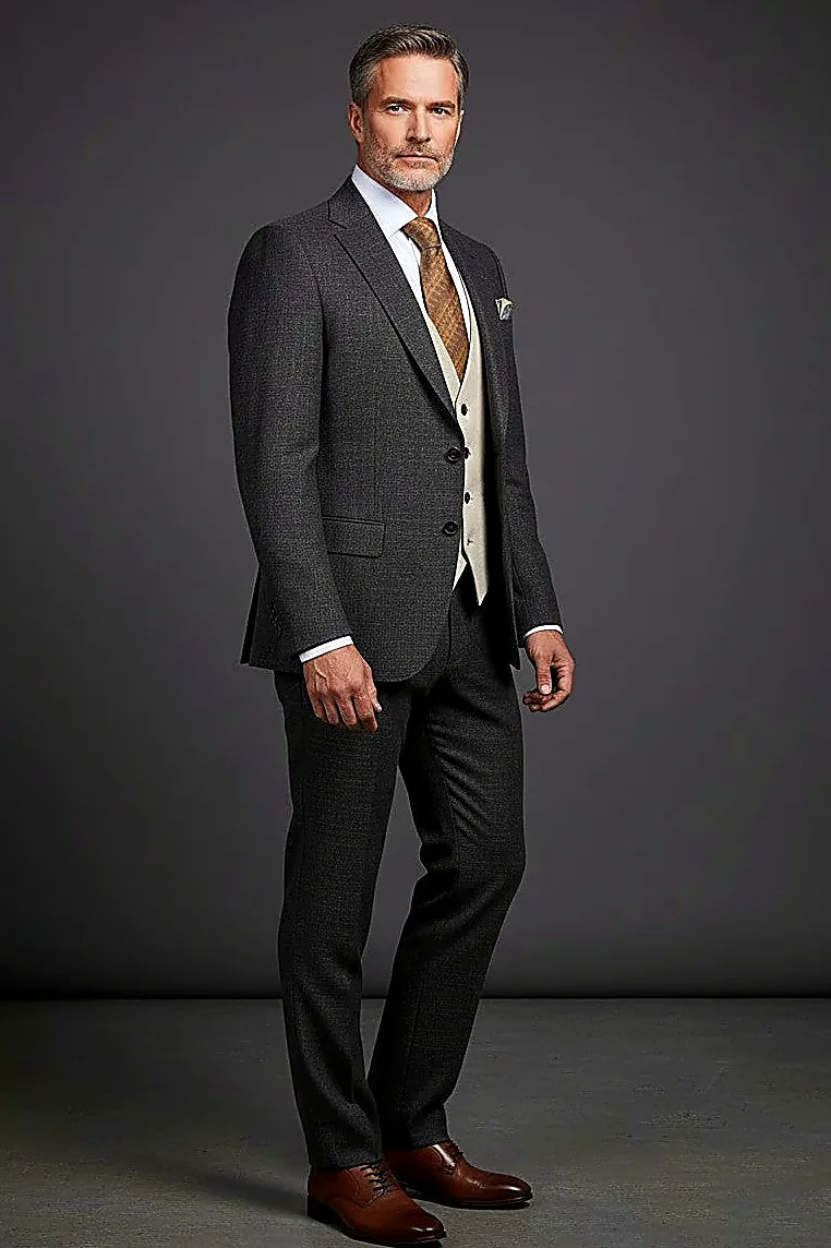 Three-Piece Tailored Suit | Premium Men's Suit |