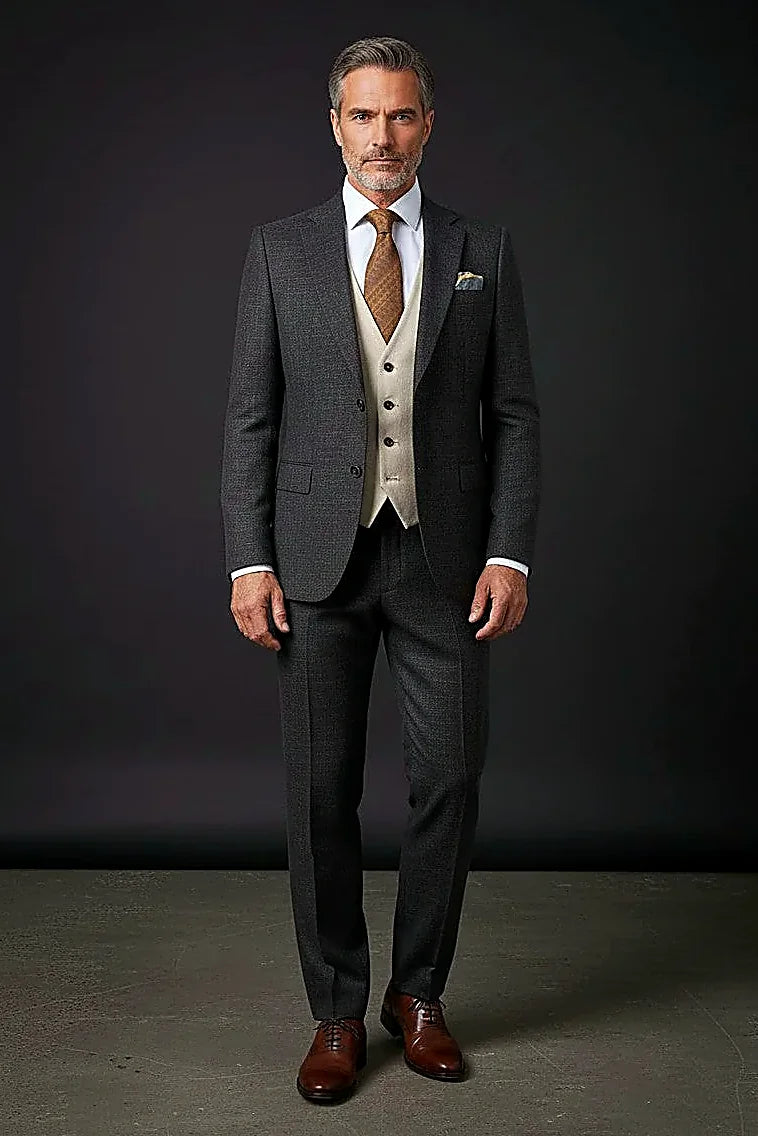Three-Piece Tailored Suit | Premium Men's Suit |