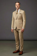 Hunter Green Three-Piece Suit — hunter green cloth cut into jacket, trousers and vest