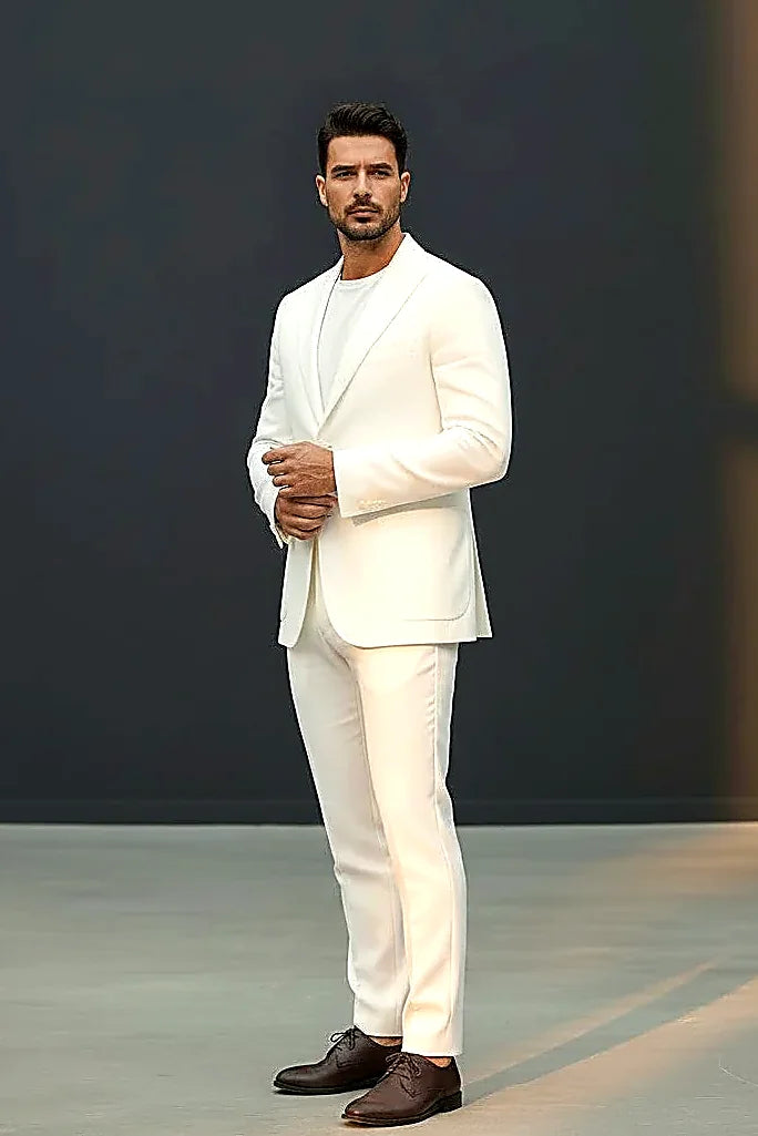 TWO-Piece 100% Washed Linen Suit breathable, tailored AND modern