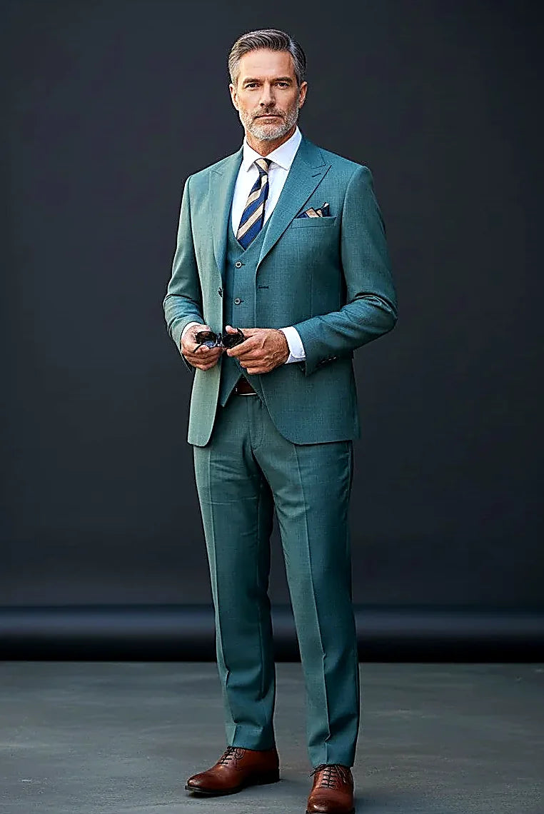 Verde Monaco 3-Piece Suit