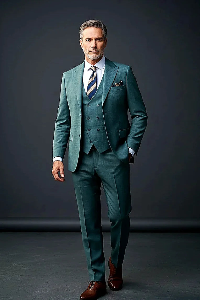 a high-quality textured weave in rich green-teal
