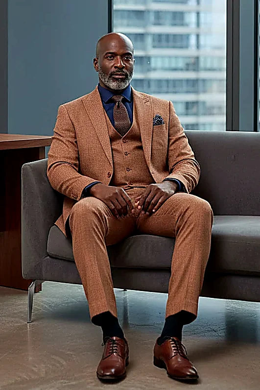 Virant High-Quality 3-Piece Textured Suit