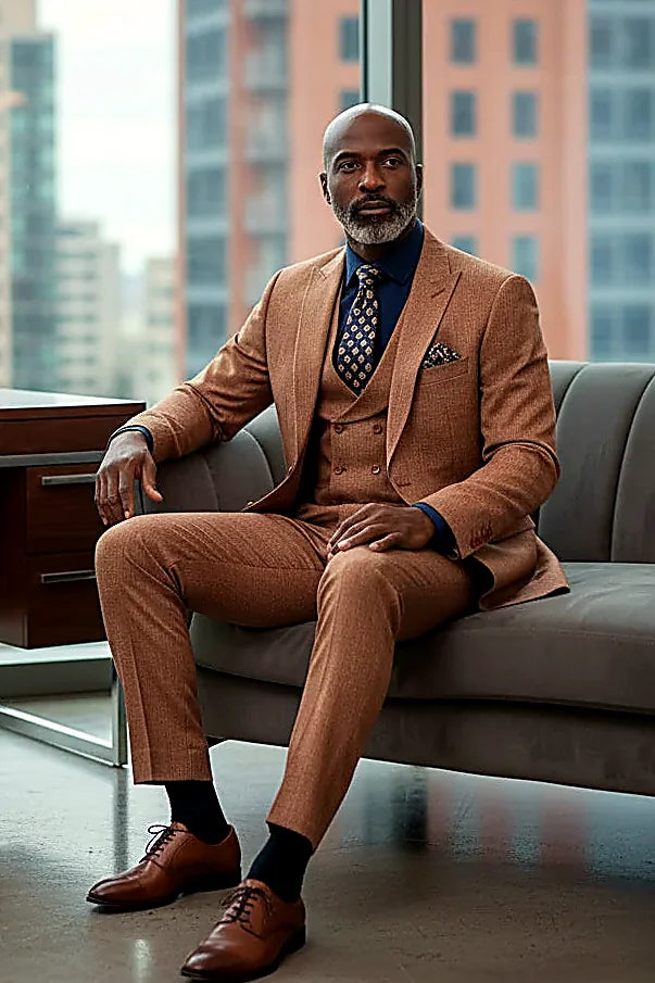 Virant High-Quality 3-Piece Textured Suit